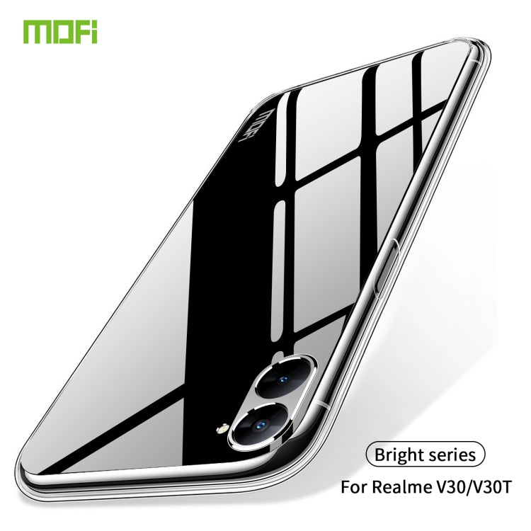 For Realme V30 / V30T MOFI Ming Series Ultra-thin TPU Phone Case(Transparent) - Realme Cases by MOFI | Online Shopping UK | buy2fix