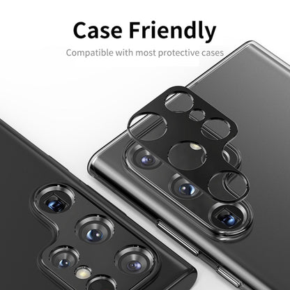 For Samsung Galaxy S23 5G / S23+ 5G ENKAY Hat-Prince Aluminium Alloy Camera Lens Protector Full Cover(Black) - Galaxy S23 5G Tempered Glass by ENKAY | Online Shopping UK | buy2fix