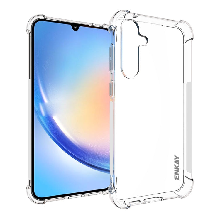 For Samsung Galaxy S23 FE 5G ENKAY Clear TPU Shockproof Anti-slip Phone Case - Galaxy S23 FE 5G Cases by ENKAY | Online Shopping UK | buy2fix