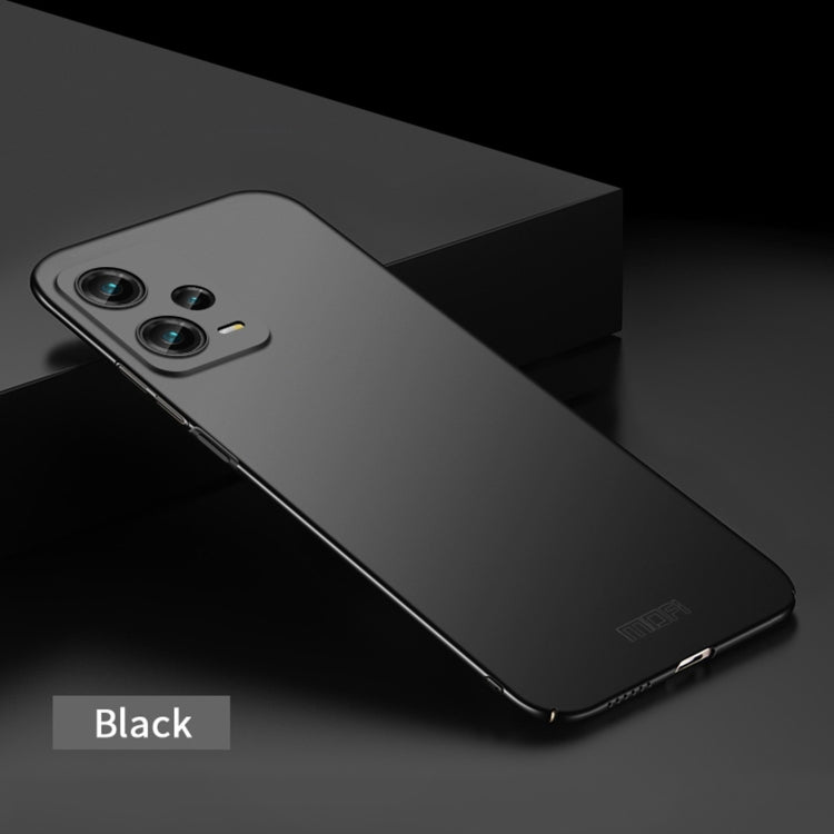 For Xiaomi Redmi Note 12 Pro 5G Global MOFI Micro-Frosted PC Ultra-thin Hard Phone Case(Black) - Xiaomi Cases by MOFI | Online Shopping UK | buy2fix