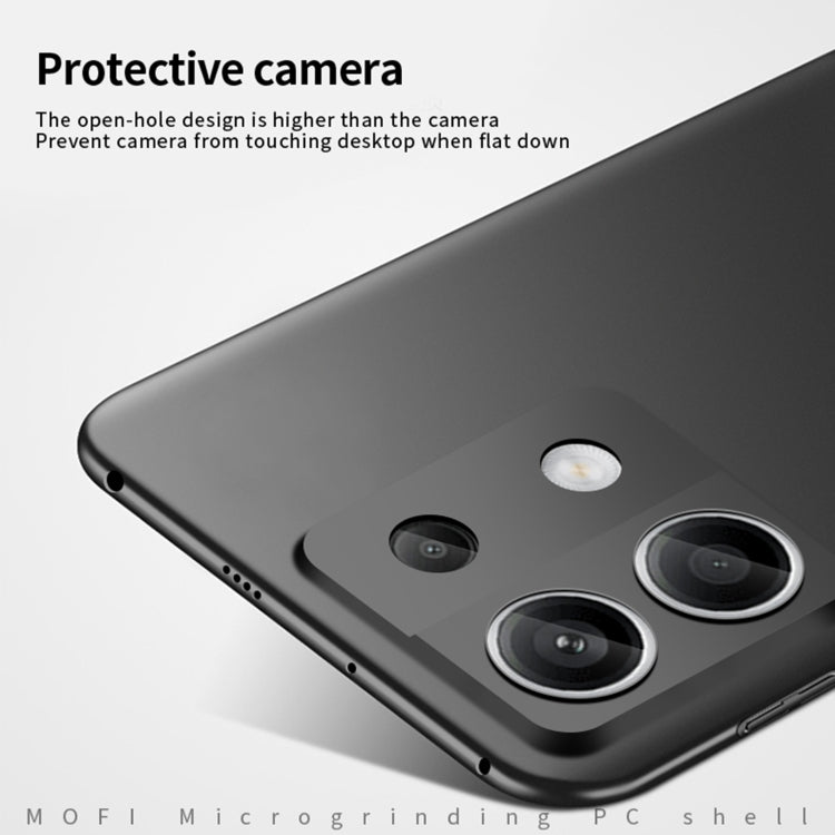 For Redmi Note 13 Pro 5G MOFI Micro-Frosted PC Ultra-thin Hard Phone Case(Black) - Note 13 Pro Cases by MOFI | Online Shopping UK | buy2fix