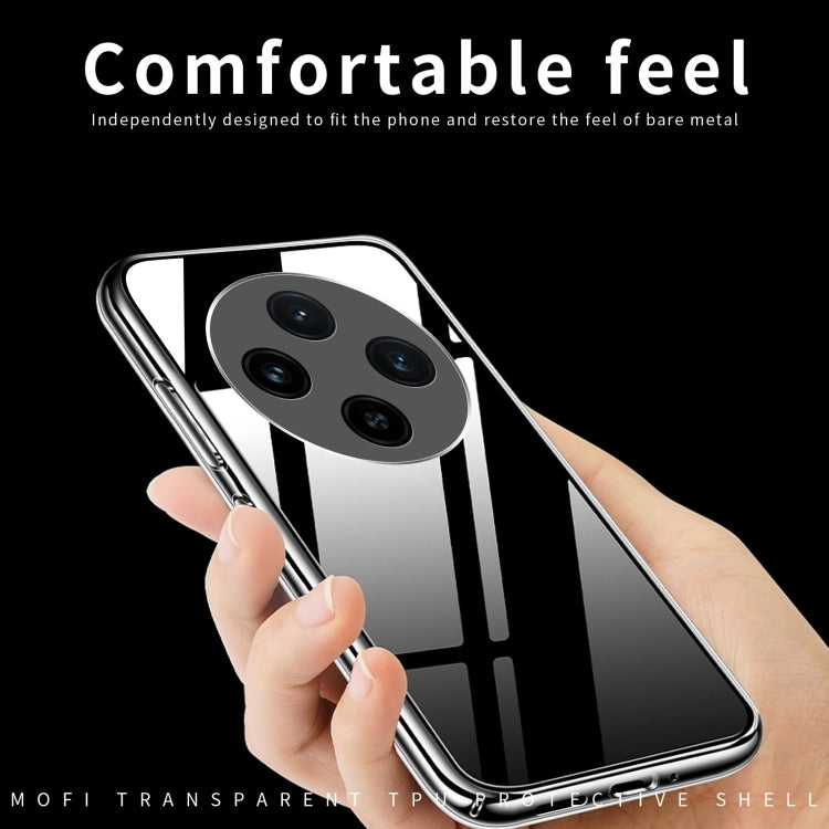 For OPPO Reno12 F 5G MOFI Ming Series Transparent Ultra-thin TPU Phone Case(Transparent) - Reno12 F Cases by MOFI | Online Shopping UK | buy2fix