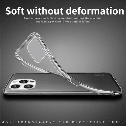 For iPhone 16 Pro MOFI Ming Series Ultra-thin TPU Phone Case(Transparent) - More iPhone Cases by MOFI | Online Shopping UK | buy2fix