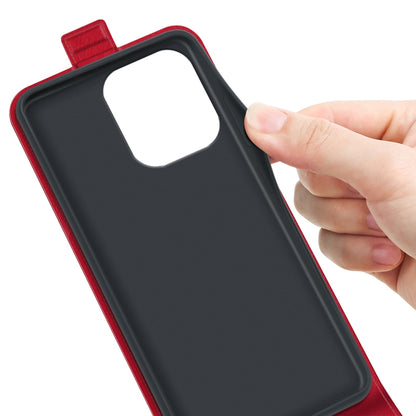 For iPhone 16 Pro R64 Texture Single Vertical Flip Leather Phone Case(Red) - iPhone 16 Pro Cases by buy2fix | Online Shopping UK | buy2fix