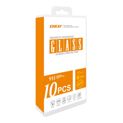 For Motorola Moto G24 4G 10pcs ENKAY Full Glue High Aluminum-silicon Tempered Glass Film - Motorola Tempered Glass by ENKAY | Online Shopping UK | buy2fix