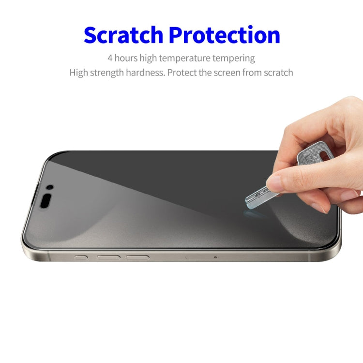 For iPhone 16 Pro Max 5pcs ENKAY Hat-Prince 28° Anti-peeping Tempered Glass Protector Full Screen Film - iPhone 16 Pro Max Tempered Glass by ENKAY | Online Shopping UK | buy2fix