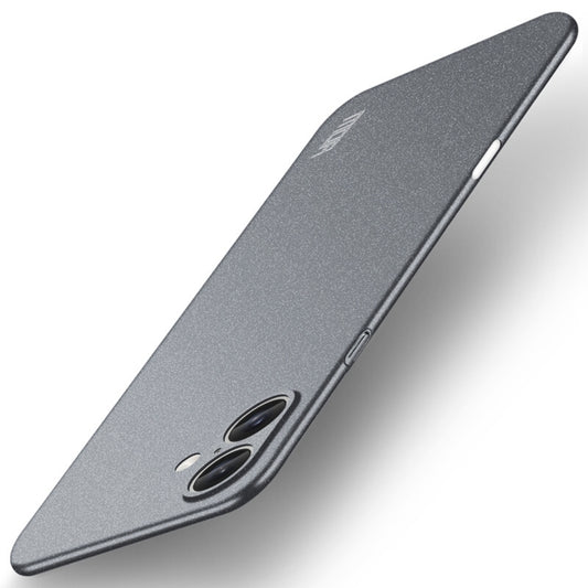 For iPhone 16 Plus MOFI Fandun Series Frosted PC Ultra-thin All-inclusive Phone Case(Gray) - iPhone 16 Plus Cases by MOFI | Online Shopping UK | buy2fix