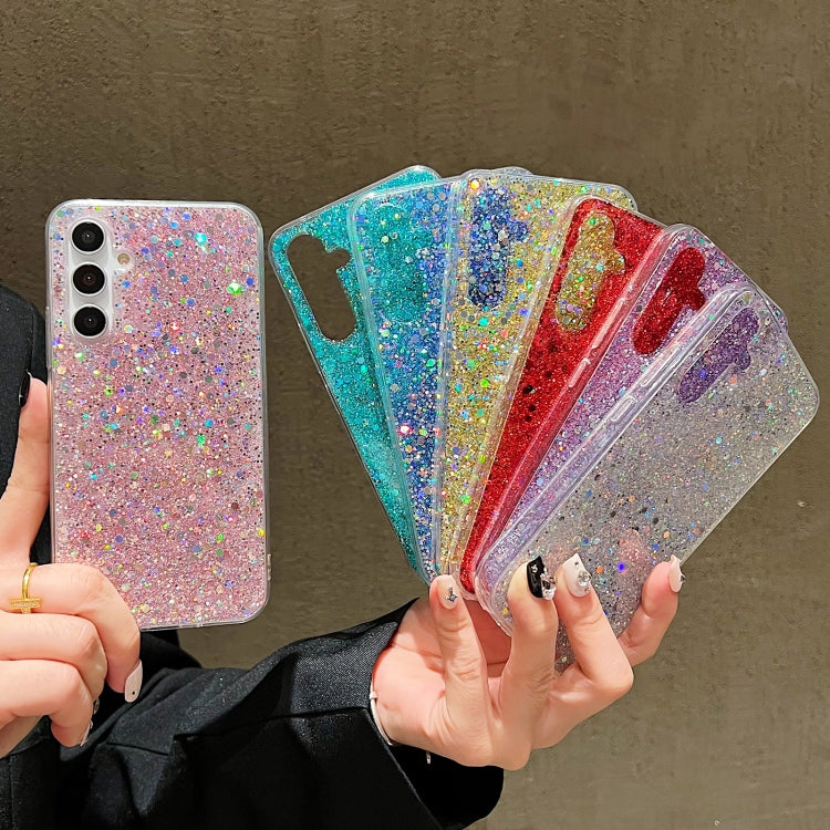 For Samsung Galaxy S24 Ultra 5G Glitter Sequins Epoxy TPU Phone Case(Silver) - Galaxy S24 Ultra 5G Cases by buy2fix | Online Shopping UK | buy2fix