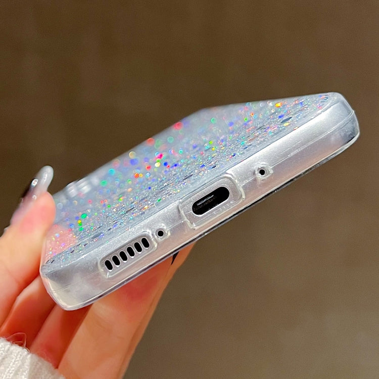 For Samsung Galaxy S24 Ultra 5G Glitter Sequins Epoxy TPU Phone Case(Silver) - Galaxy S24 Ultra 5G Cases by buy2fix | Online Shopping UK | buy2fix