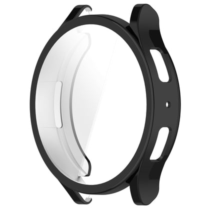 For Samsung Galaxy Watch6 44mm Full Coverage TPU Electroplated Watch Protective Case(Black) - Watch Cases by buy2fix | Online Shopping UK | buy2fix