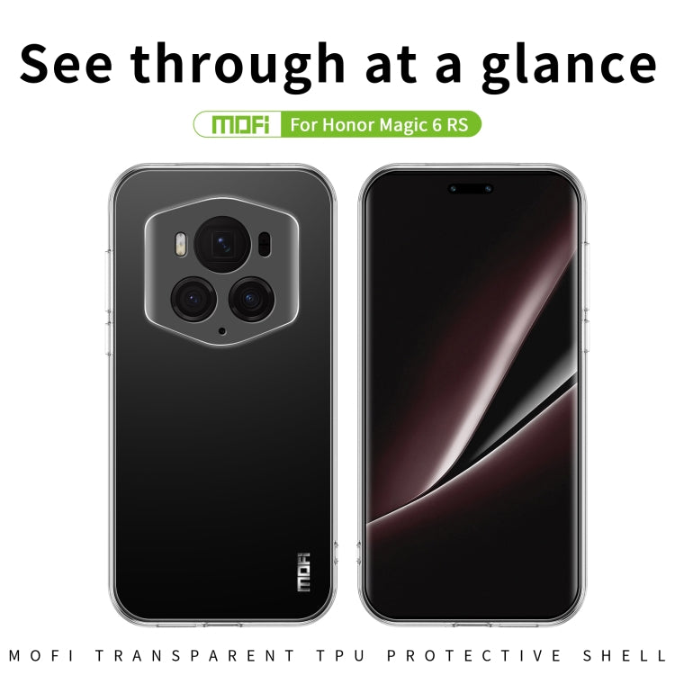 For Honor Magic6 RSR MOFI Ming Series Ultra-thin TPU Phone Case(Transparent) - Honor Cases by MOFI | Online Shopping UK | buy2fix