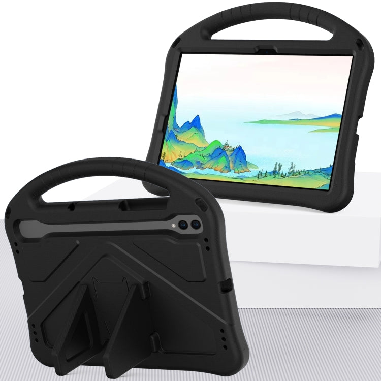 For Samsung Galaxy Tab S9 EVA Shockproof Tablet Case with Holder(Black) - Galaxy Tab S9 Cases by buy2fix | Online Shopping UK | buy2fix