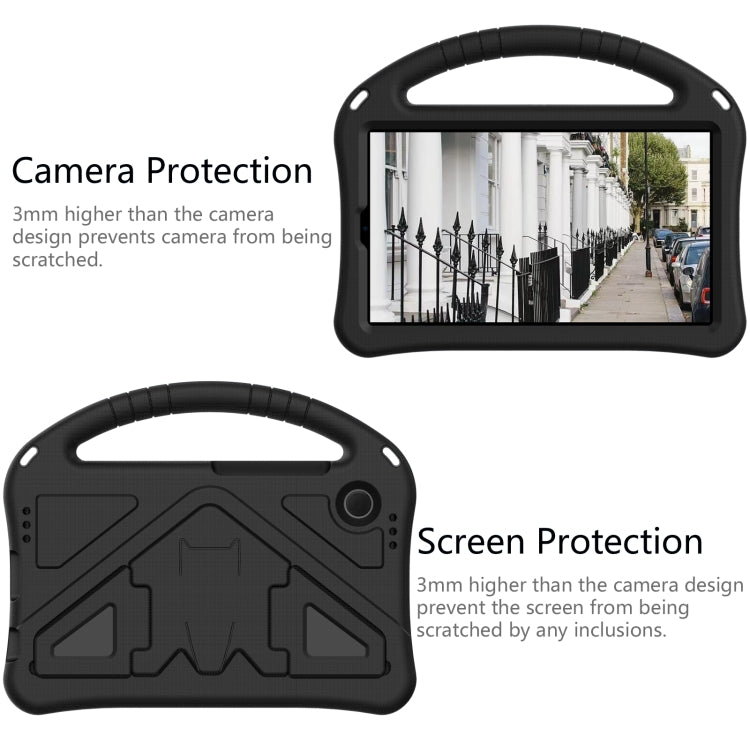 For Samsung Galaxy Tab A9 8.0 2023 EVA Shockproof Tablet Case with Holder(Black) - Galaxy Tab A9 by buy2fix | Online Shopping UK | buy2fix