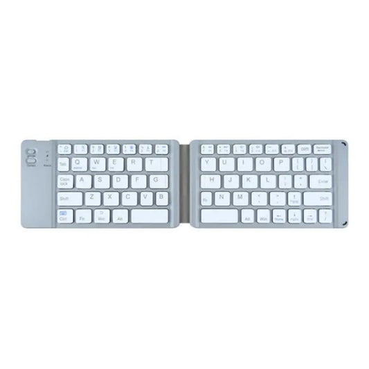 BT18 Bluetooth Keyboard Magnetic Folding Wireless Keyboard For Cell Phones Tablets Computers(Grey) - Wireless Keyboard by buy2fix | Online Shopping UK | buy2fix