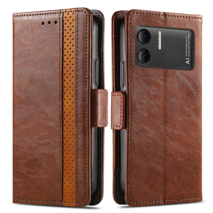 For DOOGEE X98 Pro / X98 CaseNeo Splicing Dual Magnetic Buckle Leather Phone Case(Brown) - Doogee Cases by buy2fix | Online Shopping UK | buy2fix