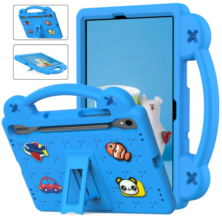 For Samsung Galaxy Tab S9 X710/X716B Handle Kickstand Children EVA Shockproof Tablet Case(Sky Blue) - Galaxy Tab S9 Cases by buy2fix | Online Shopping UK | buy2fix