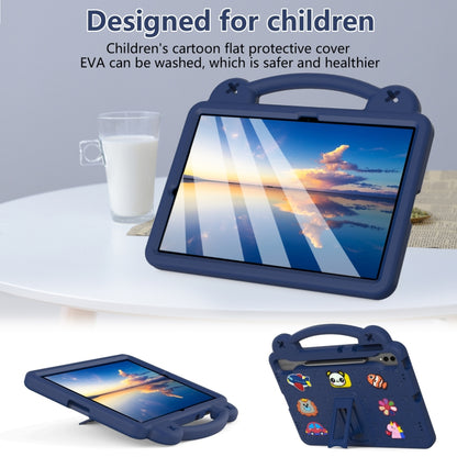 For Samsung Galaxy S7 FE 12.4 T730 / T736 Handle Kickstand Children EVA Shockproof Tablet Case(Navy Blue) - Galaxy Tab S7 FE by buy2fix | Online Shopping UK | buy2fix