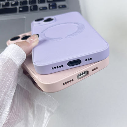 For iPhone 13 MagSafe Leather All-inclusive TPU Shockproof Phone Case(Purple Taro) - iPhone 13 Cases by buy2fix | Online Shopping UK | buy2fix