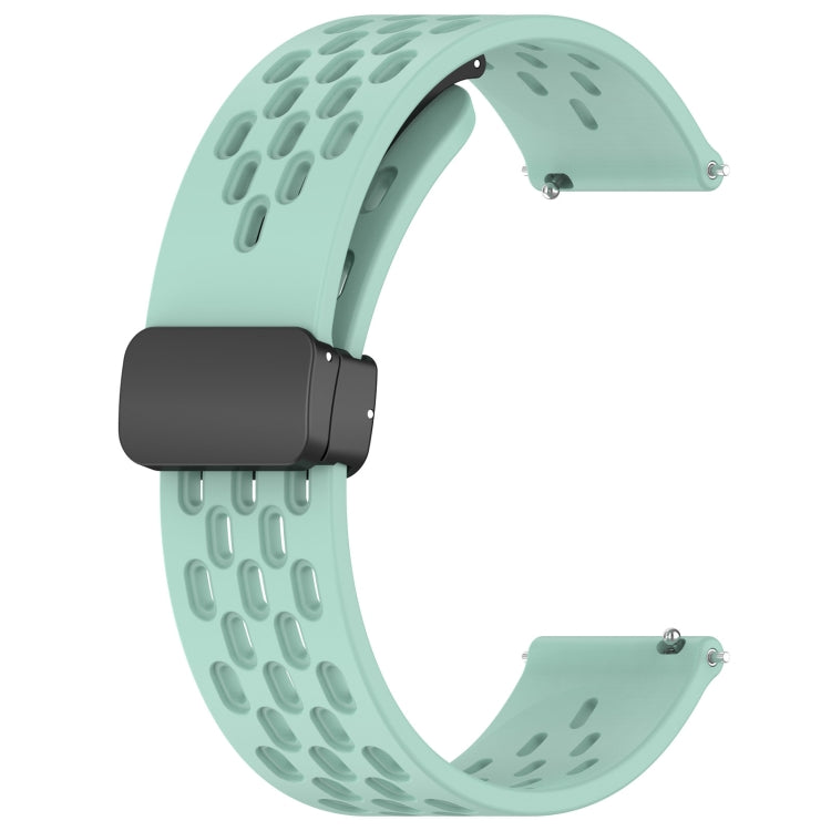 For Honor Watch GS 3i 22mm Folding Magnetic Clasp Silicone Watch Band(Teal) - Watch Bands by buy2fix | Online Shopping UK | buy2fix