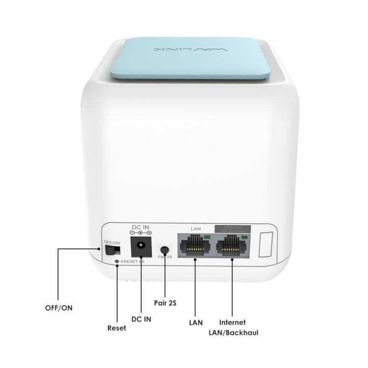 WAVLINK WN535M1 WiFi Wireless Routers 11AC AC1200 Mesh Wireless Repeater Signal Extender, Plug:UK Plug - Wireless Routers by WAVLINK | Online Shopping UK | buy2fix