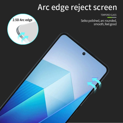 For vivo iQOO Z8X / Z7X PINWUYO 9H 2.5D Full Screen Tempered Glass Film(Black) - vivo Tempered Glass by PINWUYO | Online Shopping UK | buy2fix