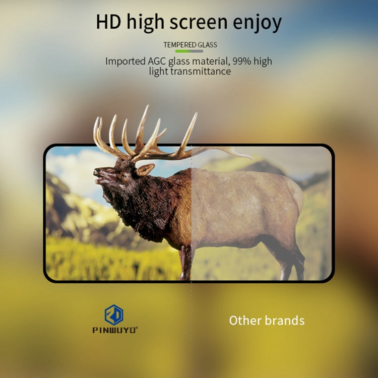 For vivo iQOO 12 PINWUYO 9H 2.5D Full Screen Tempered Glass Film(Black) - iQOO 12 Tempered Glass by PINWUYO | Online Shopping UK | buy2fix