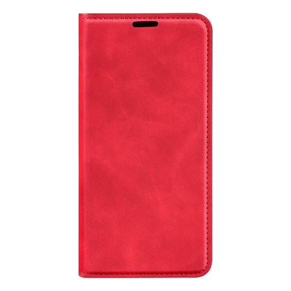 For Xiaomi Redmi 13C Retro-skin Magnetic Suction Leather Phone Case(Red) - 13C Cases by buy2fix | Online Shopping UK | buy2fix