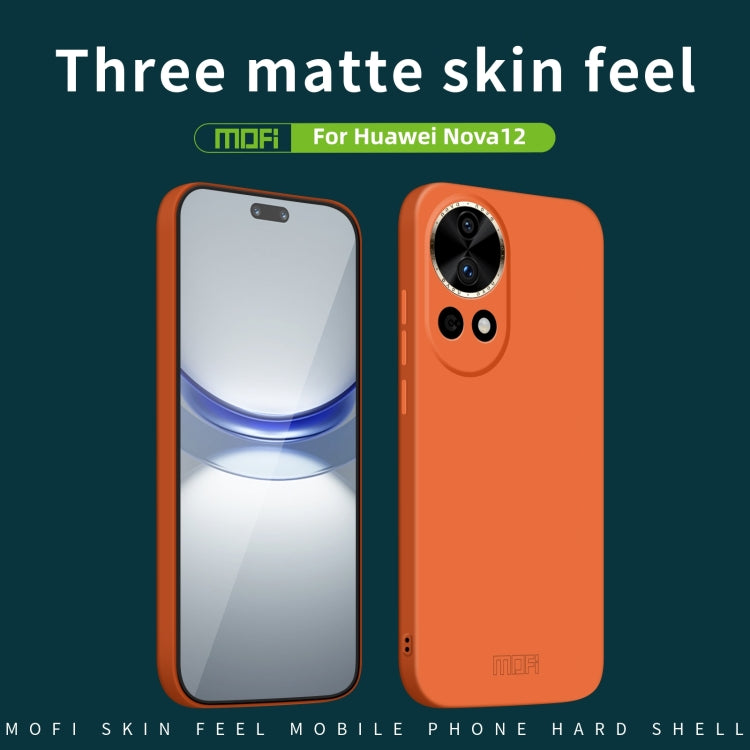 For Huawei Nova 12 MOFI Qin Series Skin Feel All-inclusive PC Phone Case(Black) - Huawei Cases by MOFI | Online Shopping UK | buy2fix