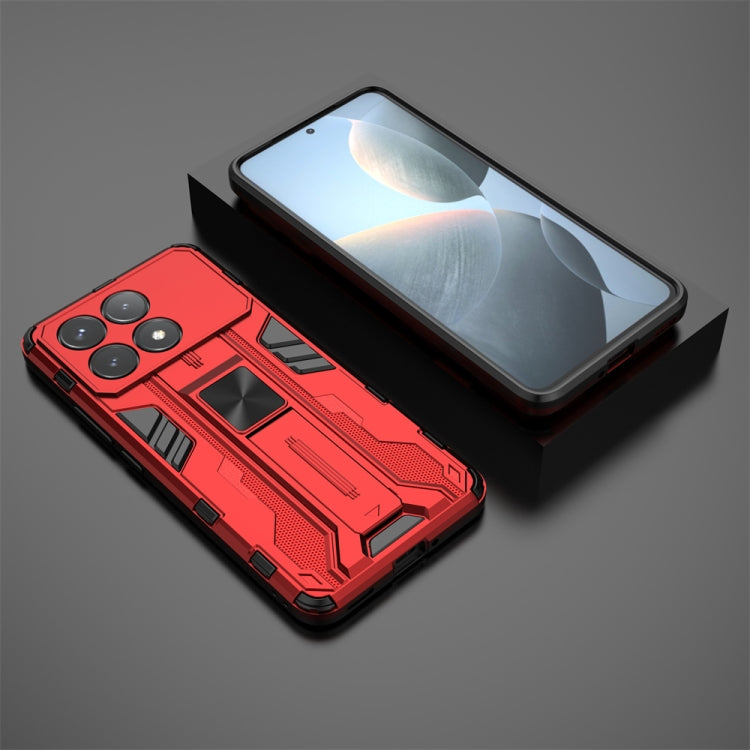 For Redmi K70 Supersonic Armor PC Hybrid TPU Phone Case(Red) - Xiaomi Cases by buy2fix | Online Shopping UK | buy2fix