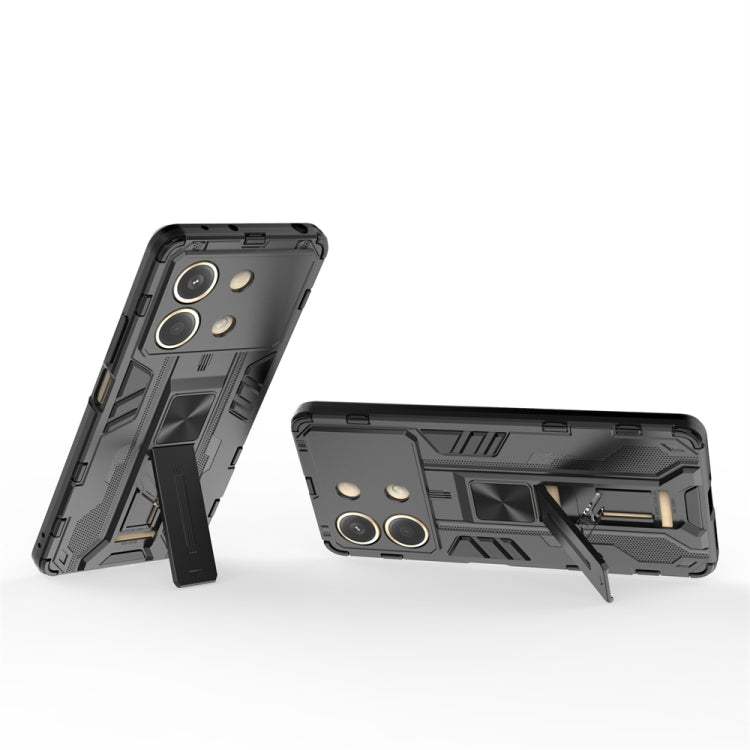 For Redmi Note 13R Pro Supersonic Armor PC Hybrid TPU Phone Case(Black) - Xiaomi Cases by buy2fix | Online Shopping UK | buy2fix