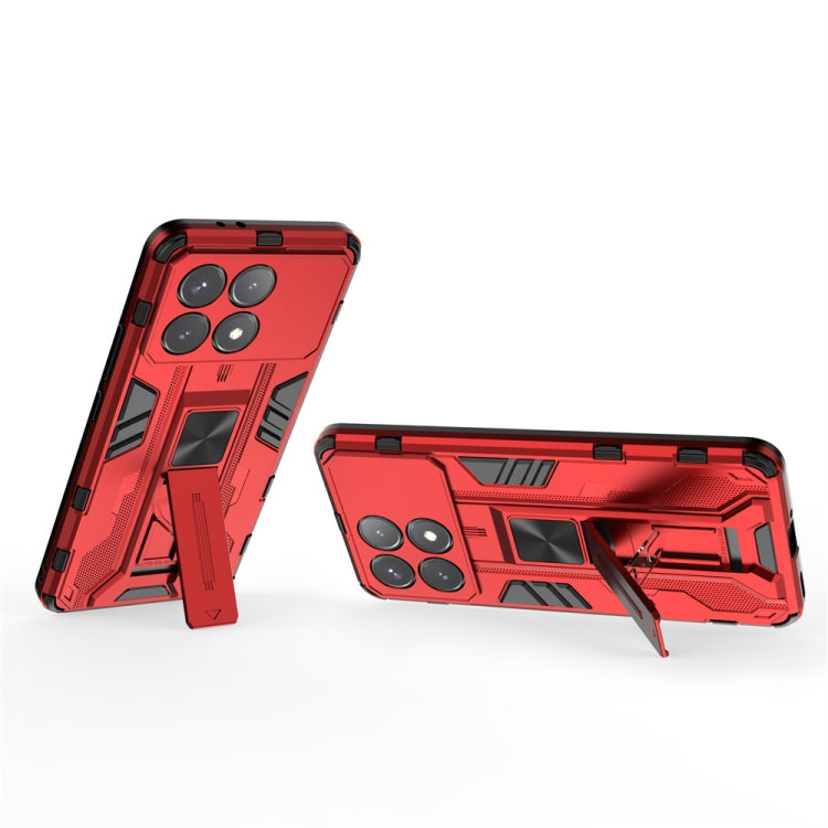 For Xiaomi Poco X6 Pro Supersonic Armor PC Hybrid TPU Phone Case(Red) - Xiaomi Cases by buy2fix | Online Shopping UK | buy2fix