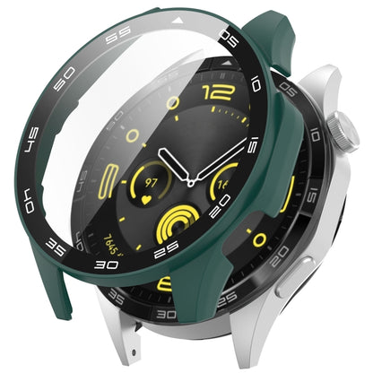 For Huawei Watch GT 4 46mm PC + Tempered Glass Integrated Watch Protective Case with Graduated Dial(Green) - Watch Cases by buy2fix | Online Shopping UK | buy2fix