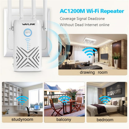 WAVLINK WN579X3 With 5dBi Antennas AC1200 Wireless Router 2.4G / 5G Dual Band WiFi Repeater, Plug:US Plug - Wireless Routers by WAVLINK | Online Shopping UK | buy2fix