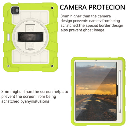 For iPad Air 11 2024 Silicone Hybrid PC Shockproof Tablet Case with Shoulder Strap(Love Birds Green) - iPad Air 11 2024 Cases by buy2fix | Online Shopping UK | buy2fix