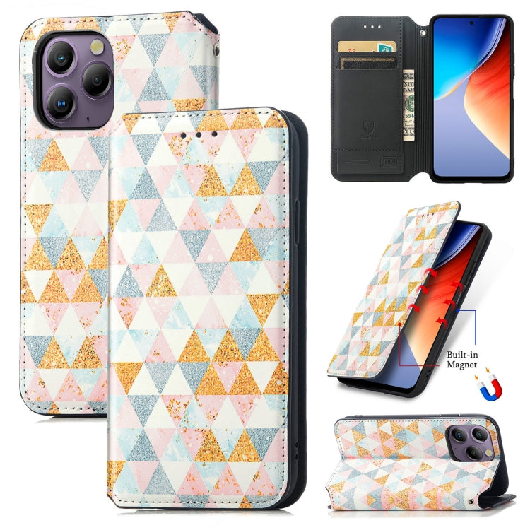 For Blackview  A96 CaseNeo Colorful Magnetic Leather Phone Case(Rhombus) - More Brand by buy2fix | Online Shopping UK | buy2fix