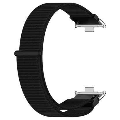 For Redmi Watch 4 Nylon Loop Metal Connector Watch Band(Black) - Watch Bands by buy2fix | Online Shopping UK | buy2fix