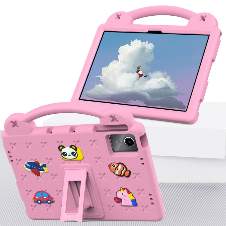 For Huawei MatePad SE 11 2024 Handle Kickstand Children EVA Shockproof Tablet Case(Pink) - Huawei by buy2fix | Online Shopping UK | buy2fix