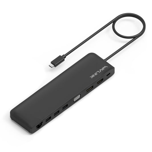 WAVLINK WL-UMD04 Portable USB-C to HD / DVI / VGA Slim Converter Type-C Hub Adapter - USB HUB by WAVLINK | Online Shopping UK | buy2fix