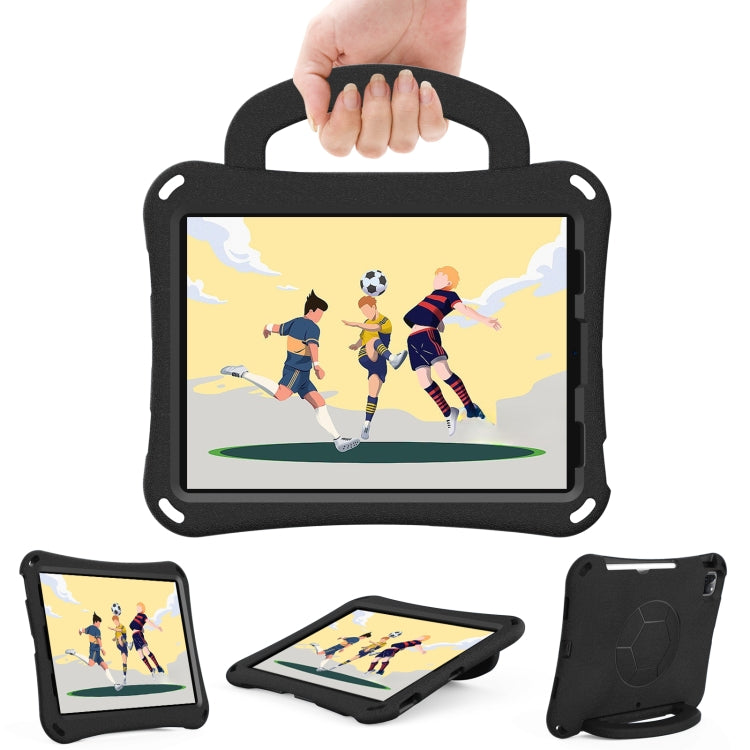 For iPad Air 11 2025 / 2024 Handle Football Shaped EVA Shockproof Tablet Case(Black) - iPad Air 11 2025 / 2024 Cases by buy2fix | Online Shopping UK | buy2fix