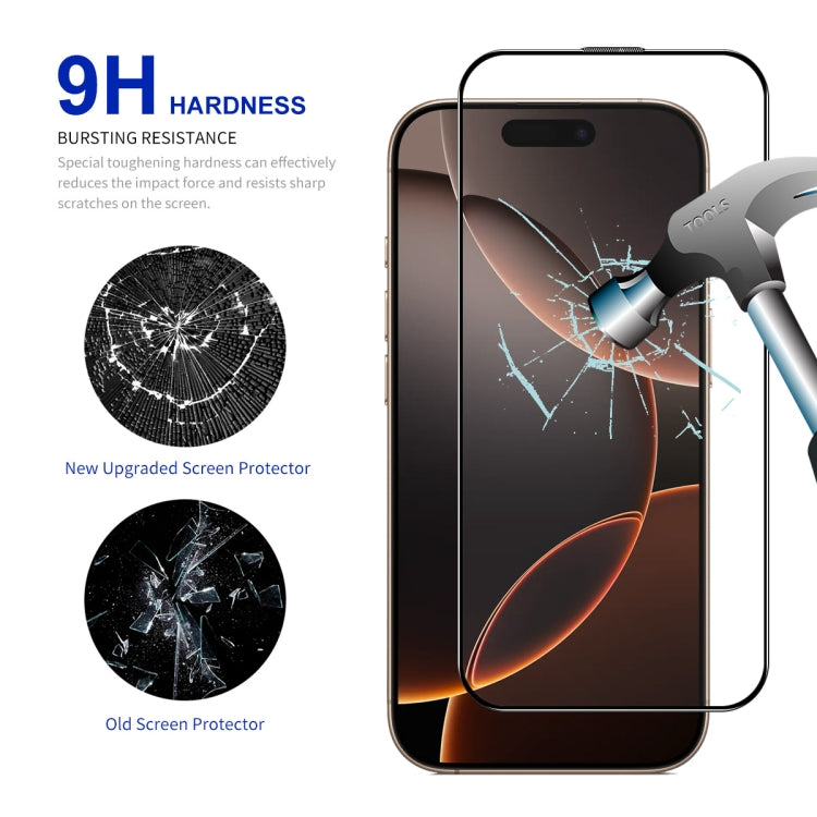 For iPhone 16 Pro ENKAY Easy Install High Alumina Silicon Full Glass Film - iPhone 16 Pro Tempered Glass by ENKAY | Online Shopping UK | buy2fix