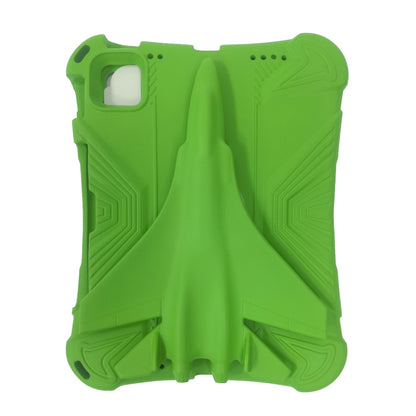 For iPad Air 11 2024 360 Rotation Aircraft Holder EVA Shockproof Tablet Case(Green) - iPad Air 11 2024 Cases by buy2fix | Online Shopping UK | buy2fix