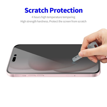 For iPhone 14 Plus ENKAY Easy Install Anti-peeping Privacy Full Screen Tempered Glass Film - iPhone 14 Plus Tempered Glass by ENKAY | Online Shopping UK | buy2fix