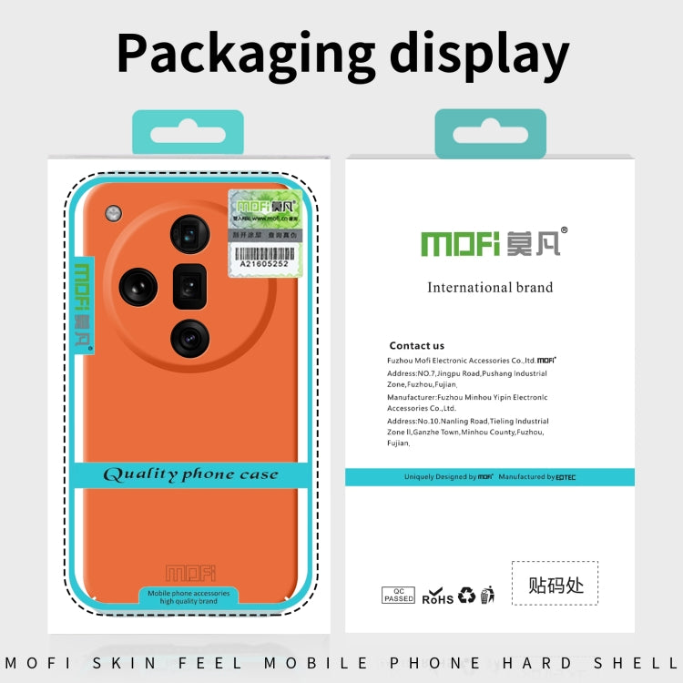 For OPPO Find X7 MOFI Qin Series Skin Feel All-inclusive PC Phone Case(Green) - Find X7 Cases by MOFI | Online Shopping UK | buy2fix