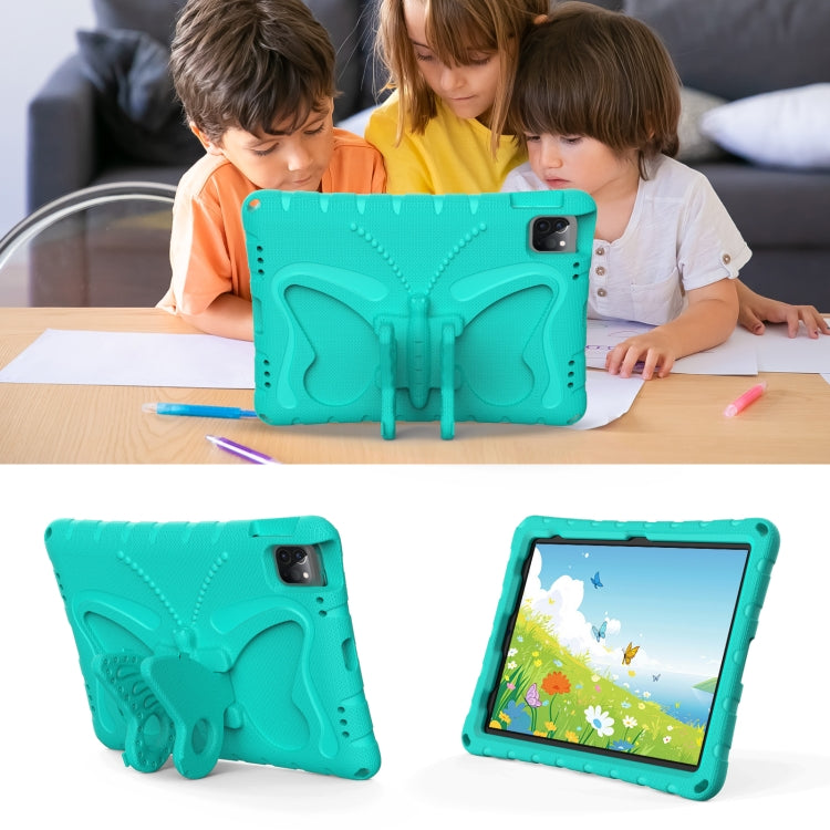 For iPad Pro 11 2024 Butterfly Bracket EVA Shockproof Tablet Case(Mint Green) - iPad Pro 11 2024 Cases by buy2fix | Online Shopping UK | buy2fix