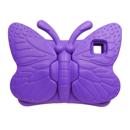 For iPad Pro 11 2024 Butterfly Bracket Kids EVA Shockproof Tablet Case(Purple) - iPad Pro 11 2024 Cases by buy2fix | Online Shopping UK | buy2fix