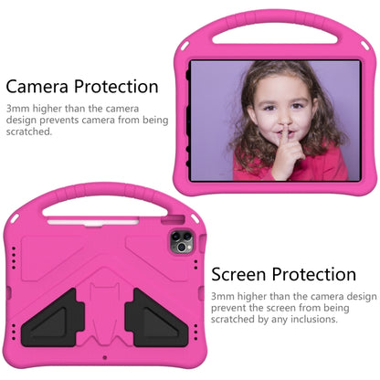 For iPad Air 11 2024 EVA Shockproof Tablet Case with Holder(RoseRed) - iPad Air 11 2024 Cases by buy2fix | Online Shopping UK | buy2fix