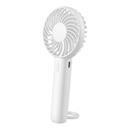 S3 3 Speed Low Noise Hanging Hole Desk Fan Portable Rechargeable Handheld Cooling Fan(White) - Electric Fans by buy2fix | Online Shopping UK | buy2fix