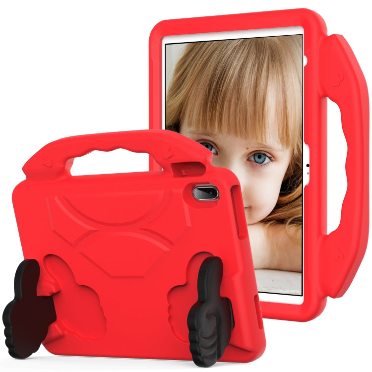 For iPad Air 11 2024 Children EVA Shockproof Tablet Case with Thumb Bracket(Red) - iPad Air 11 2024 Cases by buy2fix | Online Shopping UK | buy2fix