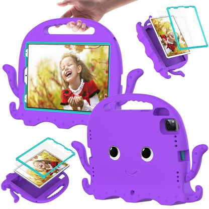 For iPad Air 11 2024 Octopus Style EVA Hybrid PC Shockproof Tablet Case with Strap(Purple) - iPad Air 11 2024 Cases by buy2fix | Online Shopping UK | buy2fix