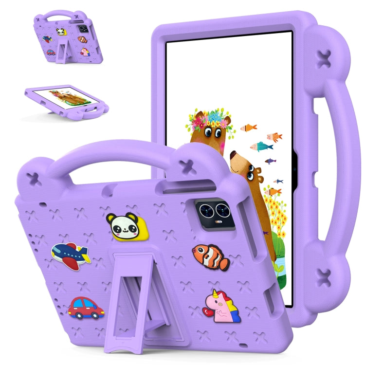 For Blackview Tab 80 10.1 2023 Handle Kickstand Children EVA Shockproof Tablet Case(Light Purple) - Others by buy2fix | Online Shopping UK | buy2fix